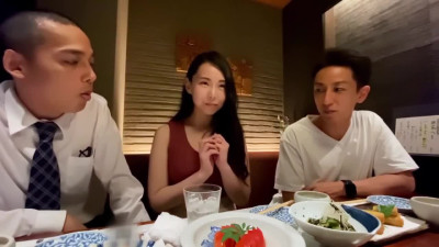 Busty Japanese model having doggy style sex with her sugardaddy