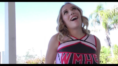 Naughty cheerleader Daisy Stone needs some big D in her Throat