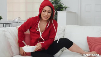 Asian babe's cunt destroyed on a sofa - Reality Kings