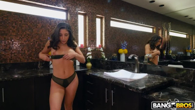 Abella Danger swallows BBC after deep doggy style sex