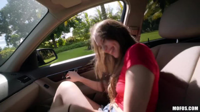 Izzy Lush - teen with small boobs gets her pussy stretched with Big Dong