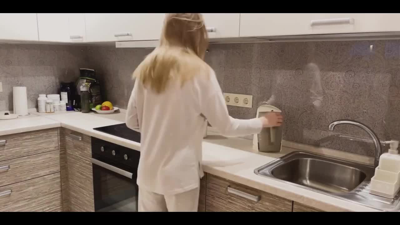 Watch Passionate fuck on kitchen in amateur video! Full. Duration: 21:02 | ePornBabe.