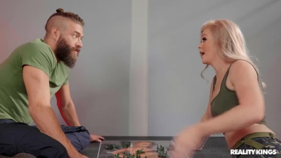 Hot blonde can handle any hard cock