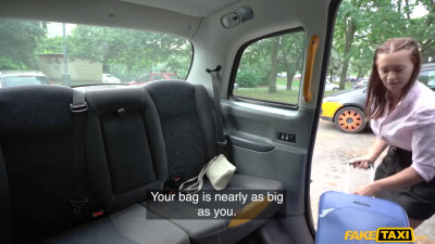 Busty prostitute Mina Moreno fucks in a fake bus