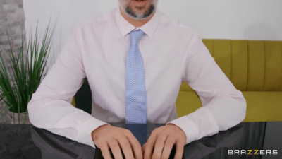 Business lady in office gets hard cock in trimmed cunny