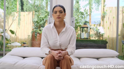 Babe with perfect figure fucks BBC on a porn casting for the first time