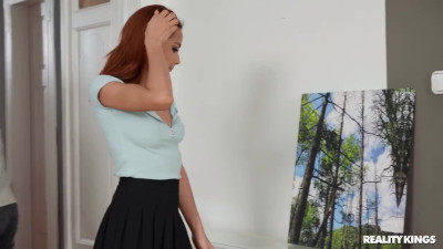 Couple is moving in and fucks on a new table