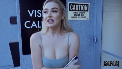 Busty blonde cheats on her guy with a stranger
