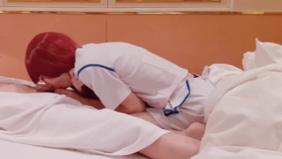Redhead asian chick likes to suck