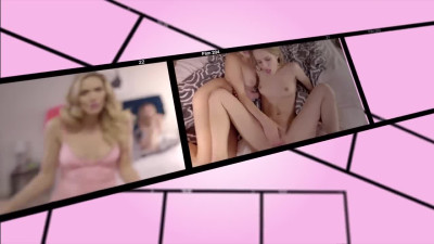 Pale teen step sis Jamie Jetts gets caught naked by voyeur bro to enjoy his bbc pov