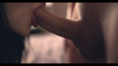 Slim teen gets Cum on her Cucci after sensual blowjob