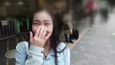 Curvy Asian girl w Big Natural tits fucks with Stranger in missionary position