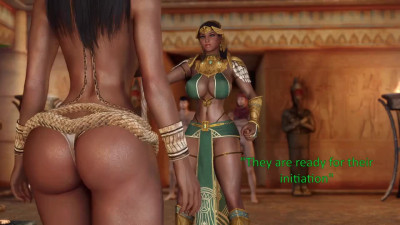 Double penetration and massive cumshot for curvy babe at cartoon Skyrim video
