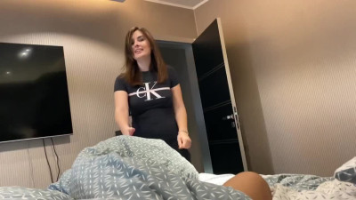 Czech amateur couple got a divine bj time during weekend pov