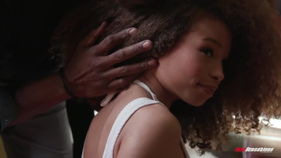 BBC destroys a tiny ebony pussy