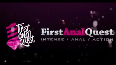 Blonde with pigtails gets her first deep anal fuck
