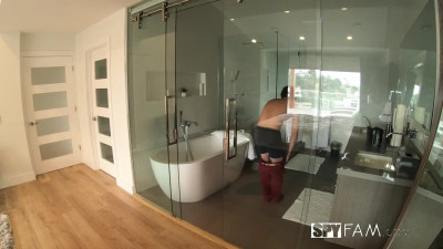 Sassy stepsister perfoms her sweet pussy for passion fucking