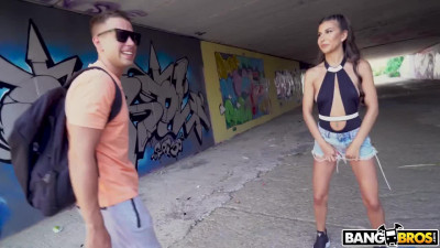 Anya Krey pleases her BF w BJ before insane Outdoor Anal