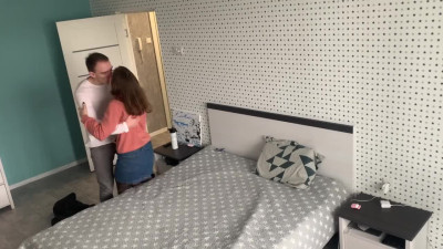 The secret camera recorded how a girlfriend cheated with another