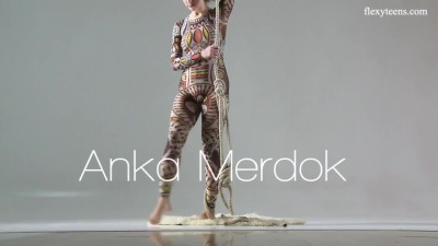 Stunning Gymnast Anka Merdok shows her flexible body in hot Solo show