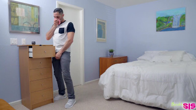Stealing and fucking my panties, step-bro? Why don't you fuck me instead...