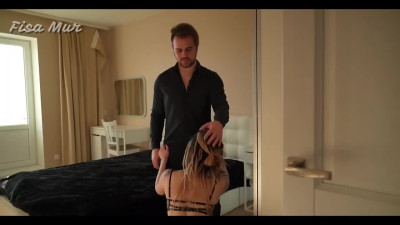 Dominating tattooed guy trains his female sex slave to suck dick and fucks her hard