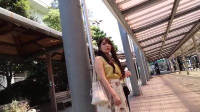 Shy Japanese cutie spreads her legs on a bed in sex cafe