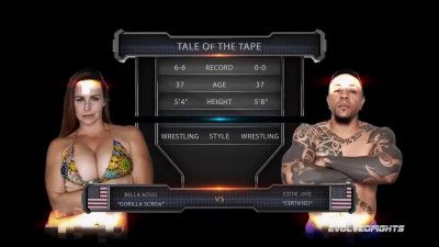 MILF won naked wrestling and got a long-awaited fuck