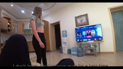 Skinny stepsister gets her hole Pumped with Cum after POV fuck