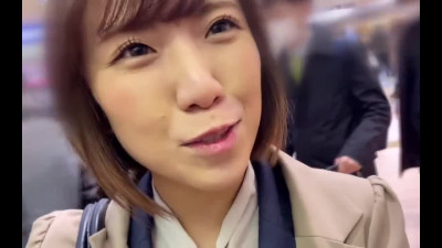 Japanese slut shows her lingerie & fucks with stranger in POV