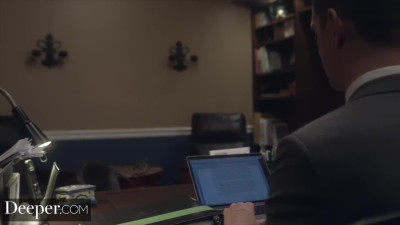 Busty student squirts in intense anal fuck in the library