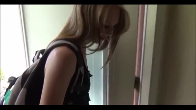 Tiny stepsis teases to fuck her hole and mouth