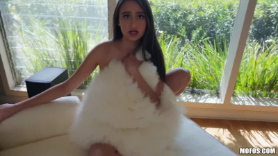 Eliza Ibarra gets Facial after deep POV fuck in doggy