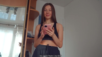 Russian cutie with Big Ass Sucked D in POV and jumped on it