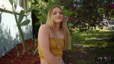 Ginger doll sucks cock with pleasure & rides it in POV