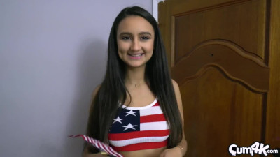 4th July POV fucking with amazing brunette doll Eliza Ibarra