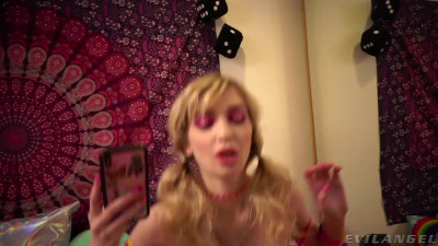 Skinny teen Mackenzie Moss takes guy's willie in super hard manner