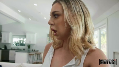 Guy with Big D covered stepsister's Cute Face with Cum after POV Fucking