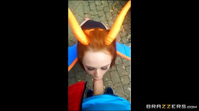 Nasty Pokemon cosplayers taste enormous inches all together