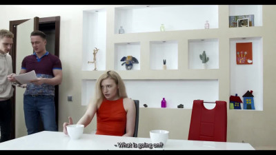 Cuckold sold his Young Wife and watches how she Fucks w Stranger