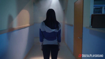 Asian patient is riding medical cleaner's wang in the middle of the night