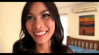POV: Long-legged Thai chick wants to play with your hard cock