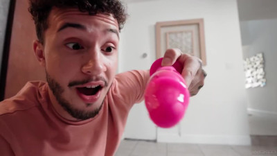 Alluring mommy teaches her stepson to work a dildo in her pussy and satisfy her with his hard dick