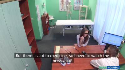 Nerdy teen takes doctor's wood in her cunt - Fake Hub