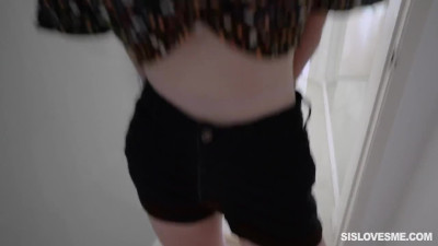 Teen step sis Shae Blaze has some much fun  with bro's prick
