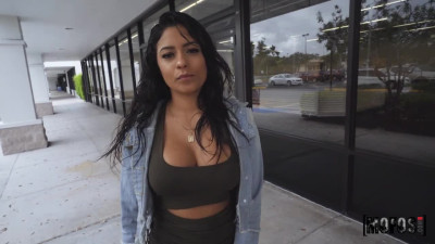 Picked-up Busty Latina fucks hard in POV with stranger