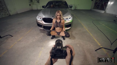 Huge-tits blondie Gabbie Carter has good pussy time on car pov