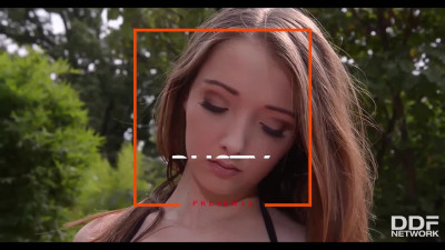 Goddess teen with big natural tits is fucking by the poolside