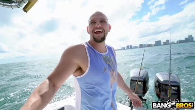 Cute Latina Vanesse Sky fuck on the boat trip - Bangbros Network