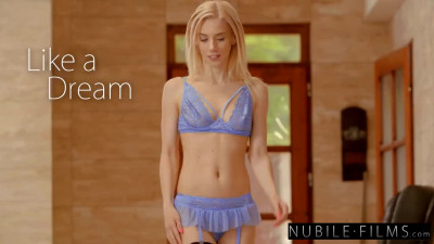 Horny blonde Nesty wears lingerie to get a dirty stuff